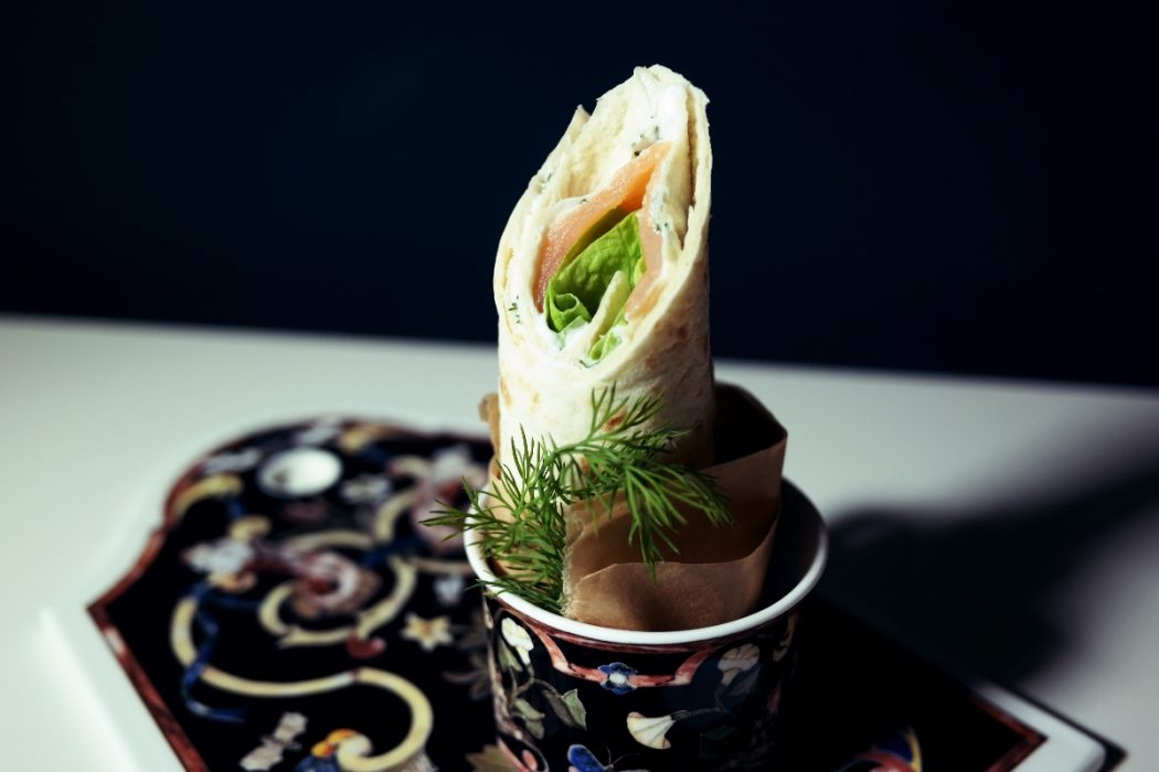 Wrap mit Lachs und Meerrettich-Creme 5:2 Diät Rezept